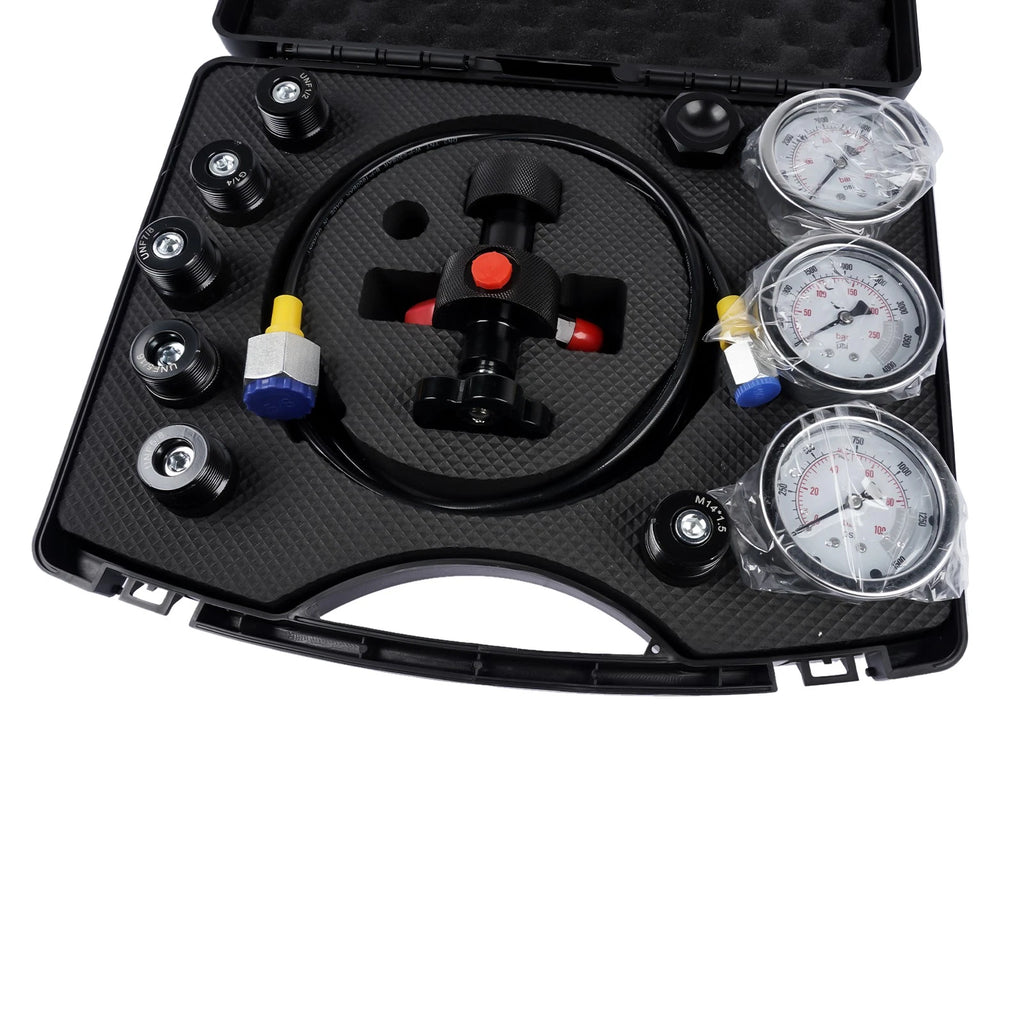 Hydraulic Pressure Test Kit with 3 Gauges for Various Models