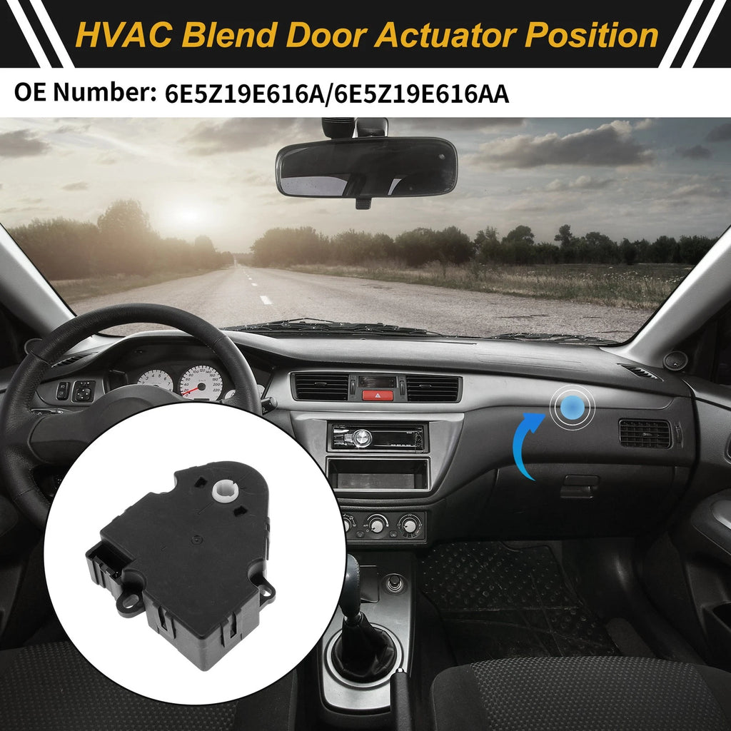HVAC Heater Blend Door Actuator for Ford Fusion (2006–2009) No. 6E5Z19E616A