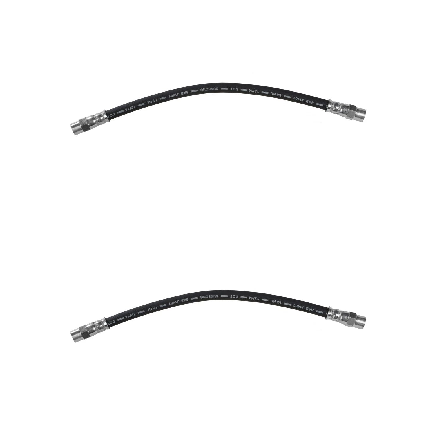 Set of 2 Front Brake Hydraulic Hoses for BMW E12 E21 E24 (1972–1982)