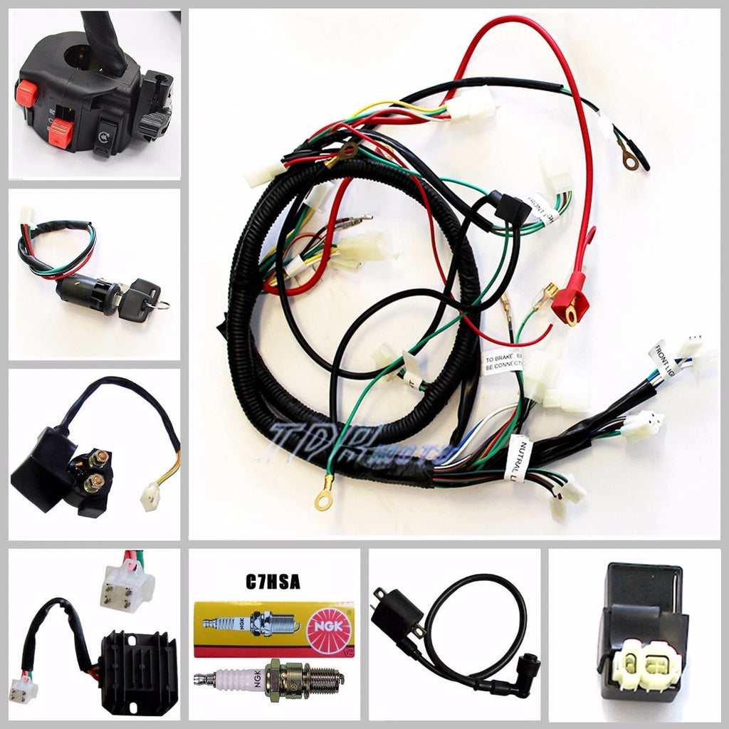 Wiring Harness for GY6 125cc 150cc ATV Scooter (2000–2023)