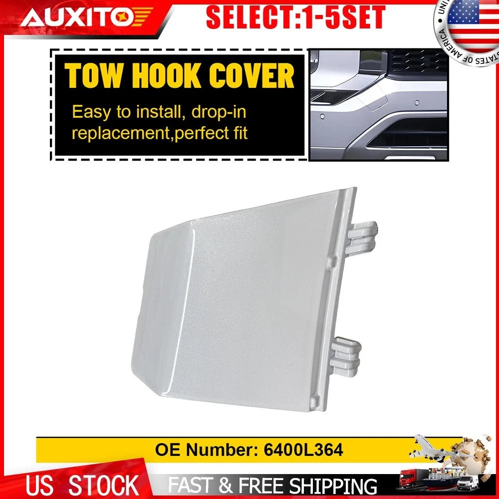 Front Bumper Tow Hook Cover for Mitsubishi Outlander (2022–2024) 1-5X Pearl White