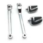 Heel/Toe Shift Lever Airflow Peg for Harley FL Softail Touring Trike (2014–2023) Chrome