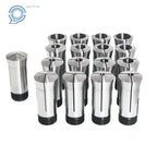 17-Pack 1-1/16" Round Collet Set for Precision Machining