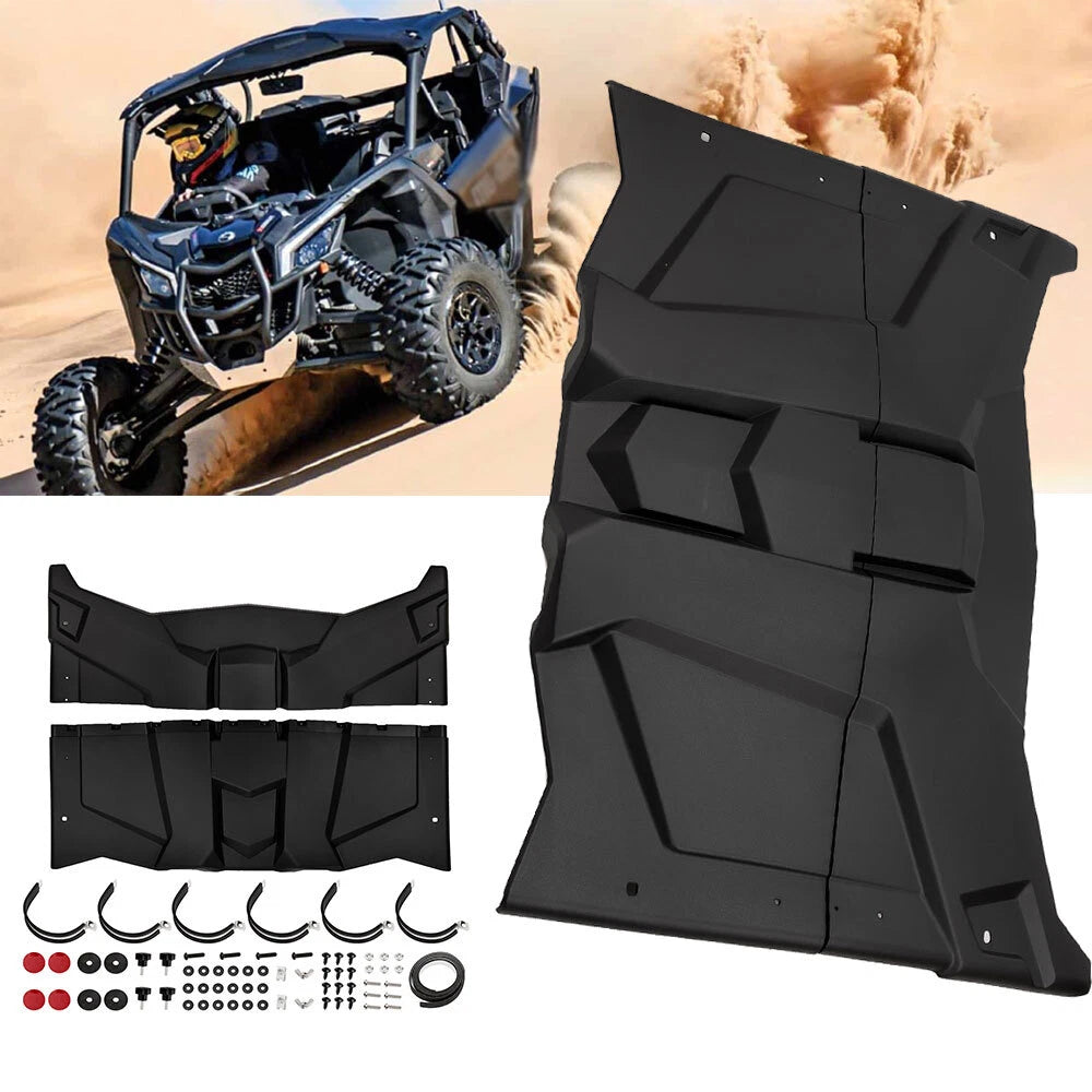 2X Hard Roof Top Sun Visor for Can Am Maverick X3 (2017–2024)