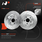 Front Drilled Brake Rotors & Ceramic Pads for Jeep Grand Cherokee (2011–2020)