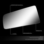 Left Side Rear View Mirror Glass for Chevrolet S10 Blazer/Sonoma (1985–1994)