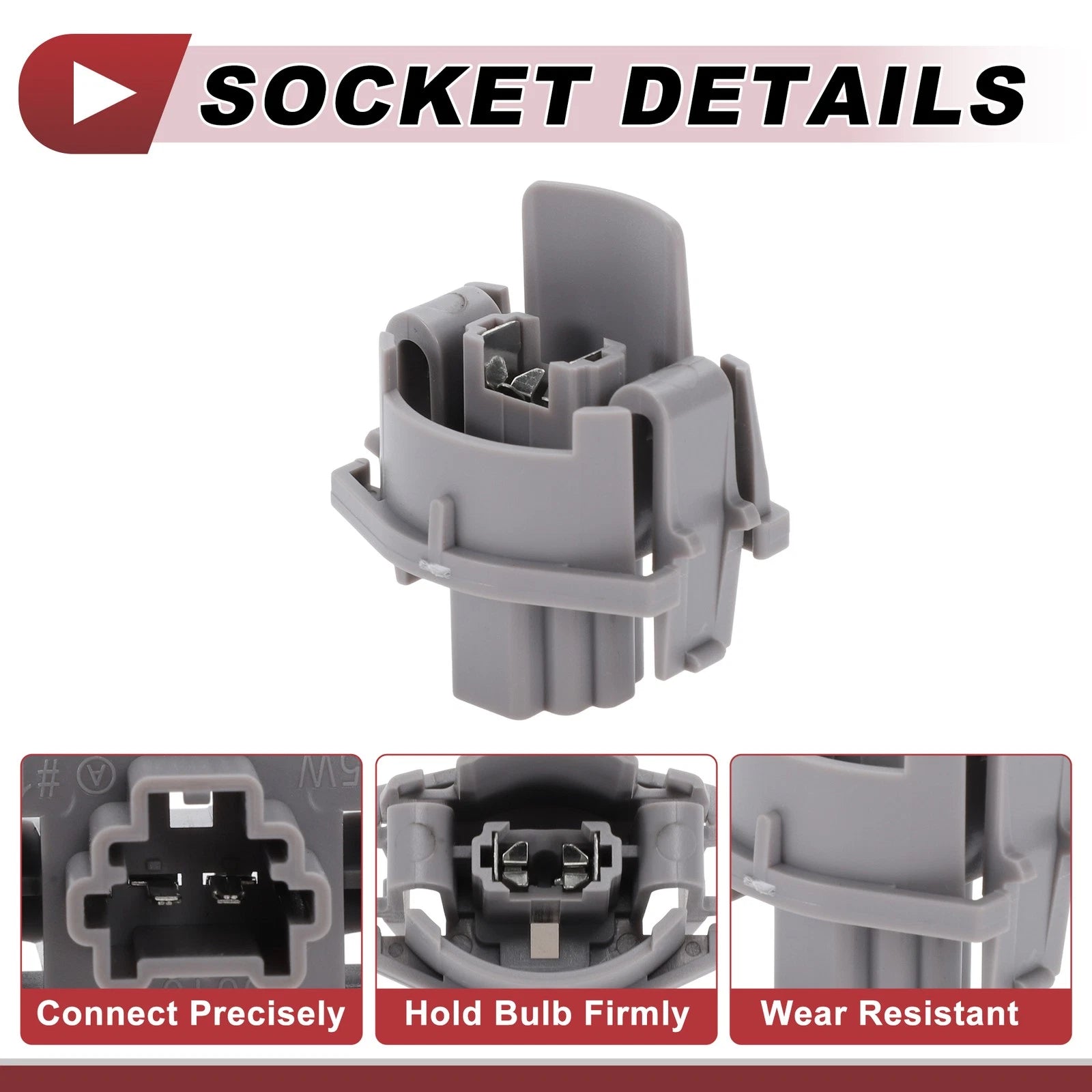 1 Pcs License Plate Light Socket for Honda Civic Sedan (1999–2011) No. 34102S60003