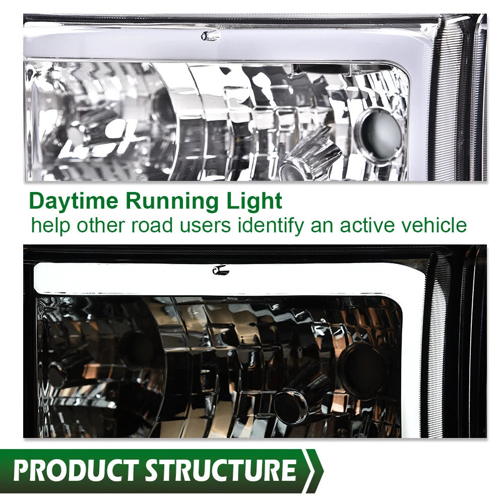 Set of 2 LED Headlights for Dodge Ram 1500 2500 3500 (1994–2002)