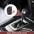 1 Pc Gear Shift Knob Cover for Hyundai Sonata (2011–2014) Black Red Faux Leather