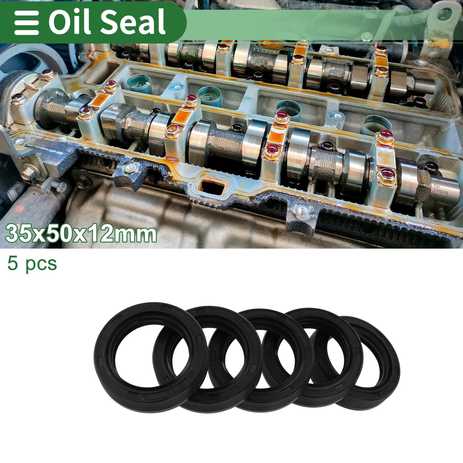 Oil Seal for Rotary Shaft (35x50x12mm)