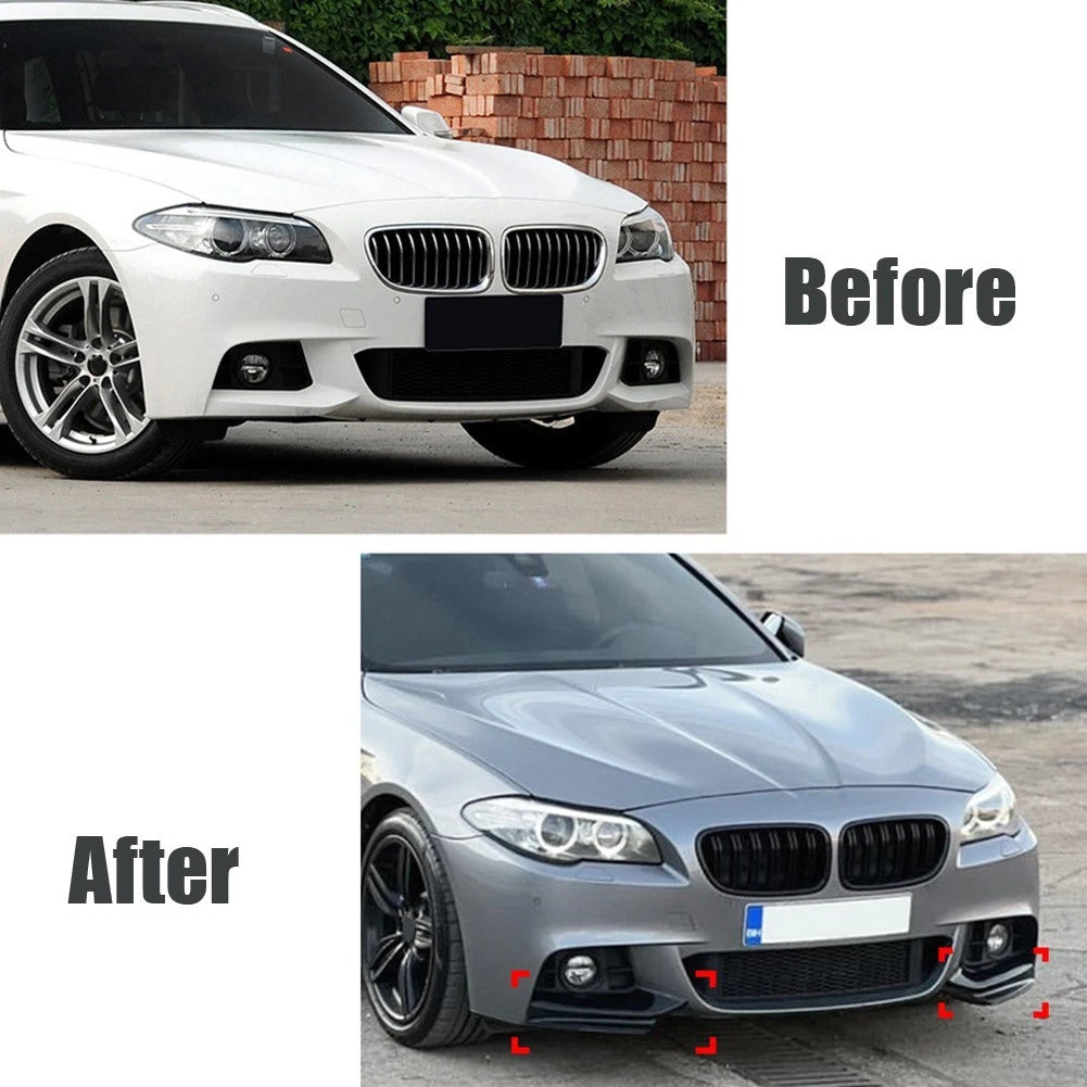 Front Spoiler Lip Splitter for BMW 5 Series F10 F11 M Sport (2010–2017)