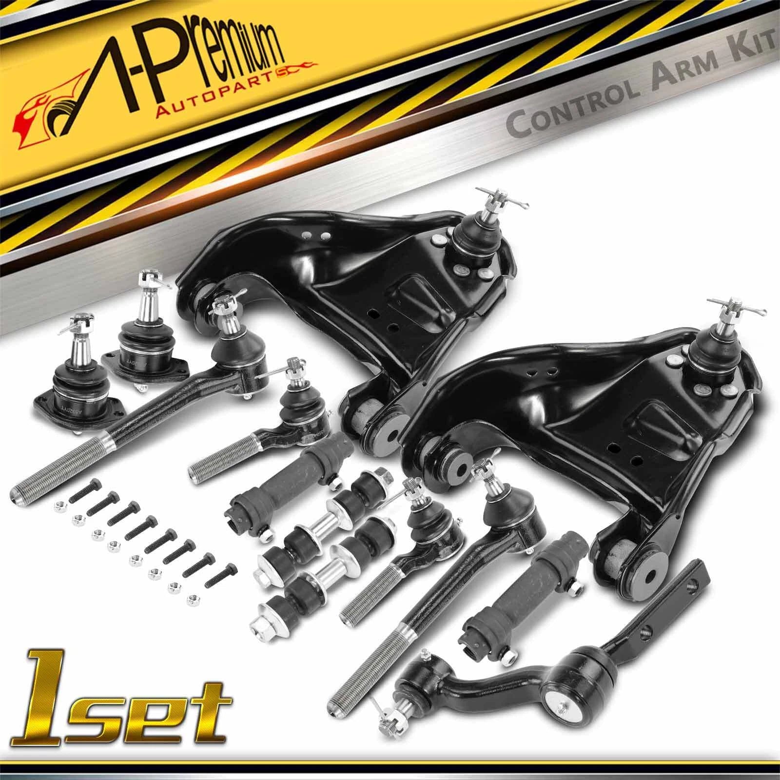 Set of 13 Front Control Arms & Ball Joints for Chevy Blazer (1998–2005)