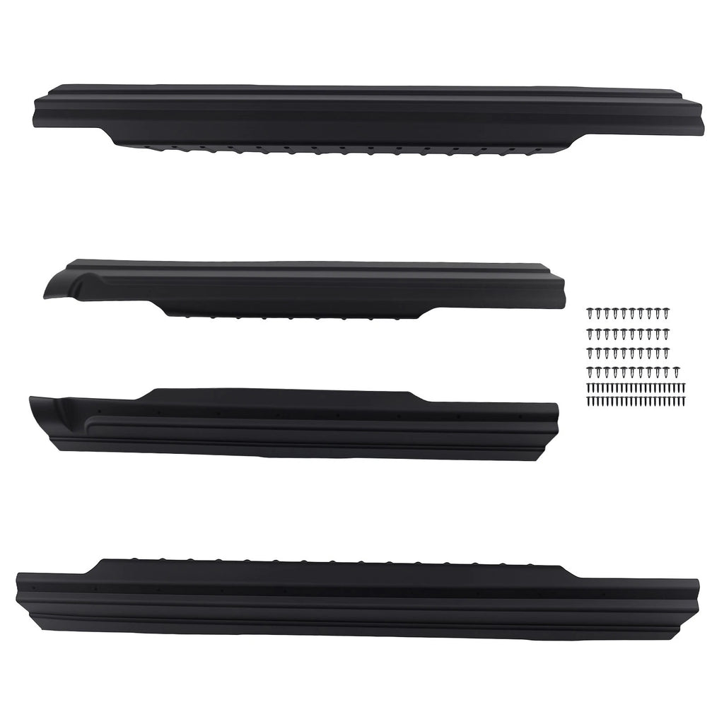 Set of 4 Rocker Panels for Ford F150 (2009–2014) Crew Cab Pickup
