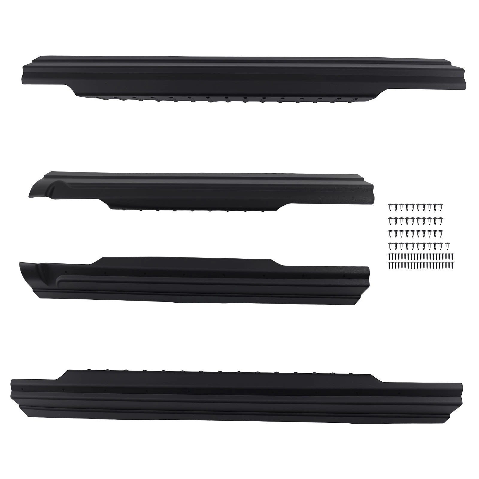 Set of 4 Rocker Panels for Ford F150 (2009–2014) Crew Cab Pickup