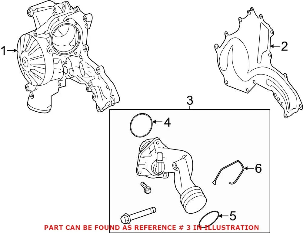 Thermostat for Mercedes (2000–2023) 2782000615 / A2782000615