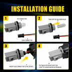 Amber LED Sequential Side Marker Lights for BMW E60 E61 E82 E88 E90 E91 E92 E93