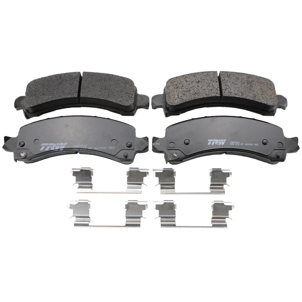 Set of 4 TRW Pro Rear Metallic Brake Pads for Chevy Express 2500 GMC Savana 3500