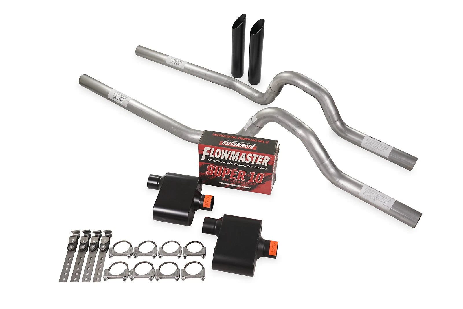 Dual Exhaust Kit 2.5" Flowmaster Super 10 for 62-66 Ford F-Series