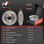 Front Disc Brake Rotors & Ceramic Pads for Nissan Altima (2013–2023)