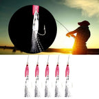 5pcs Sabiki Lure Rigs with Hooks for Deep Sea Fishing