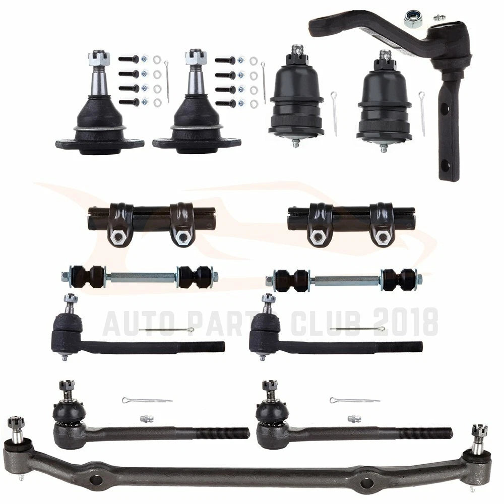 14pcs Inner Tie Rod Ends Ball Joints Center Link for Oldsmobile Cutlass (1978–1987)
