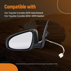 Heated Rear View Mirror for Toyota Corolla (2014–2019) 8794002F51C0