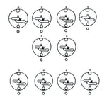 10X Carburetor Float Bowl Gasket Kit for B & Stratton (698781, 796184, 799727)