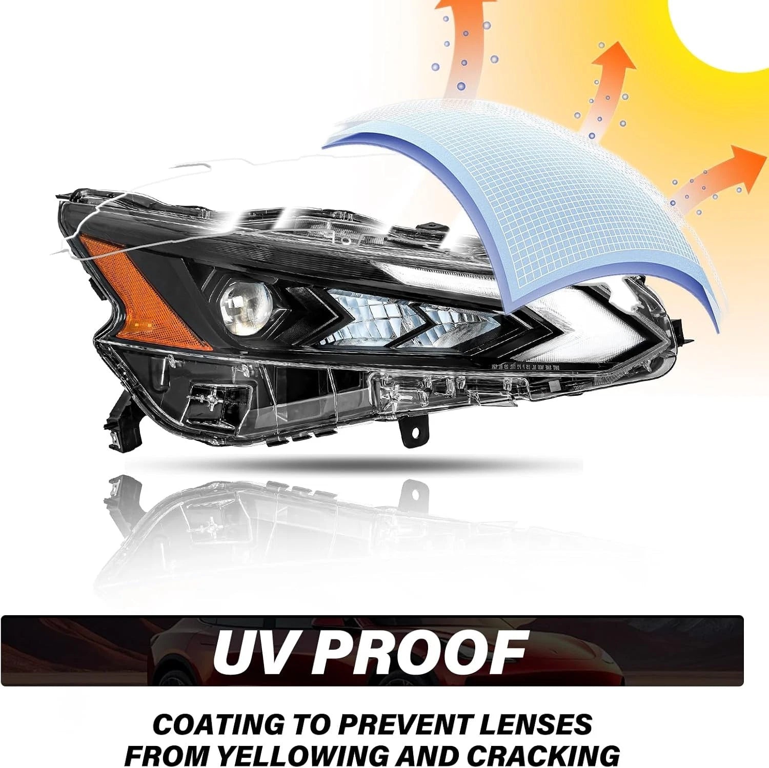 Full LED Projector Headlights for Nissan Altima (2023–2025) LH+RH