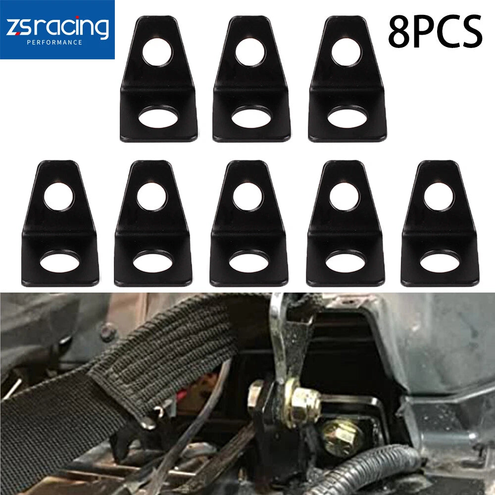 Set of 8 Seat L-Bracket Hardware Kit for Belt Mounting