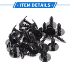 25 Pcs Fender Liner Splash Shield Bumper Cover Screw for Audi RS6 (2021–2022)