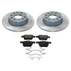 DuraGo Rear Rotors & Bosch QuietCast Brake Pads Kit for A3 Quattro e-Golf (2015–2020)