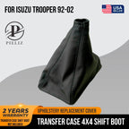 Transfer Case 4x4 Shift Boot for Isuzu Trooper (1992–2002) Black PU Leather
