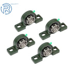 Set of 4 Pillow Block Mounted Ball Bearings for Various Applications (2")