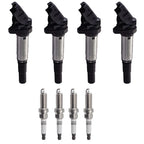 Set of 4 Ignition Coils + 4 Iridium Spark Plugs for Mini Cooper Countryman (2011–2016)
