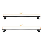 Matte Black Side Skirts for Ford Mustang (2015–2017)