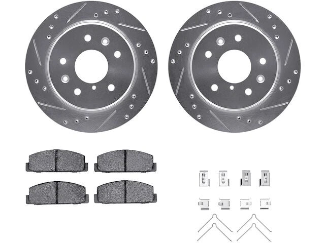 Rear Brake Pad and Rotor Kit for Mazda RX7 (1986–1991) VV422JD