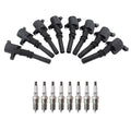 NGK Ignition Coil & 8 Nickel Spark Plugs Kit for Ford Explorer F-150 F-250 Mustang V8