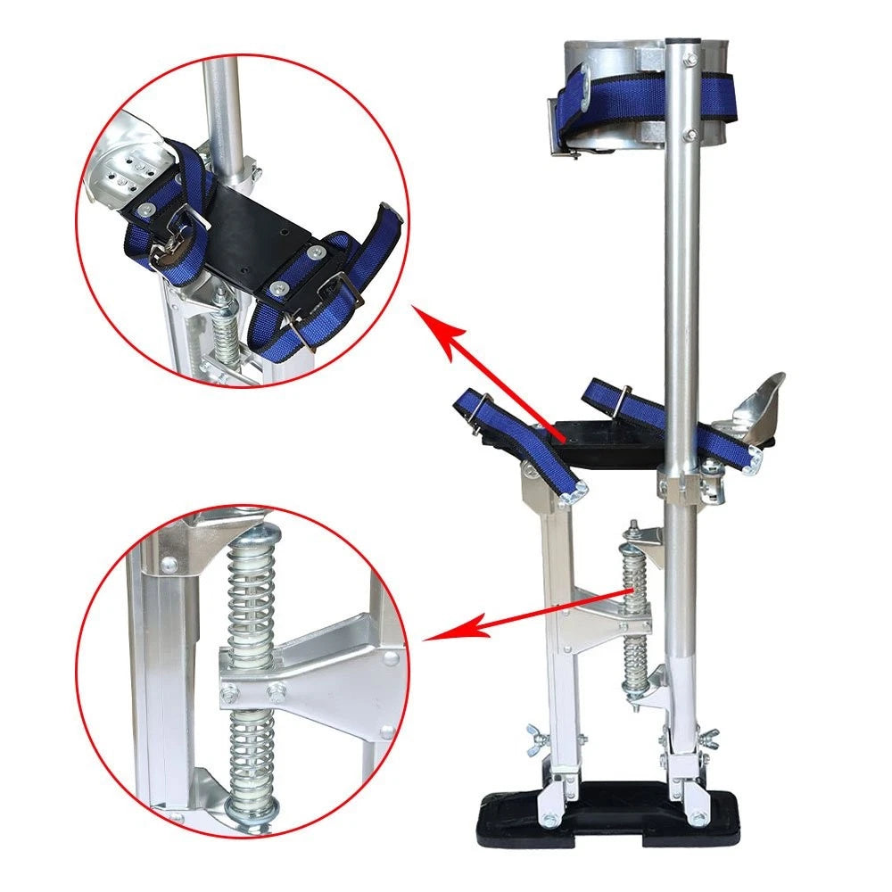Adjustable Aluminum Alloy Drywall Stilts for Painters (18"-30")