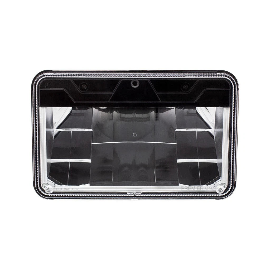 LED Headlight Pair High Beam w Polycarbonate Lens for ULTRALIT 4x6 (1995–2024)