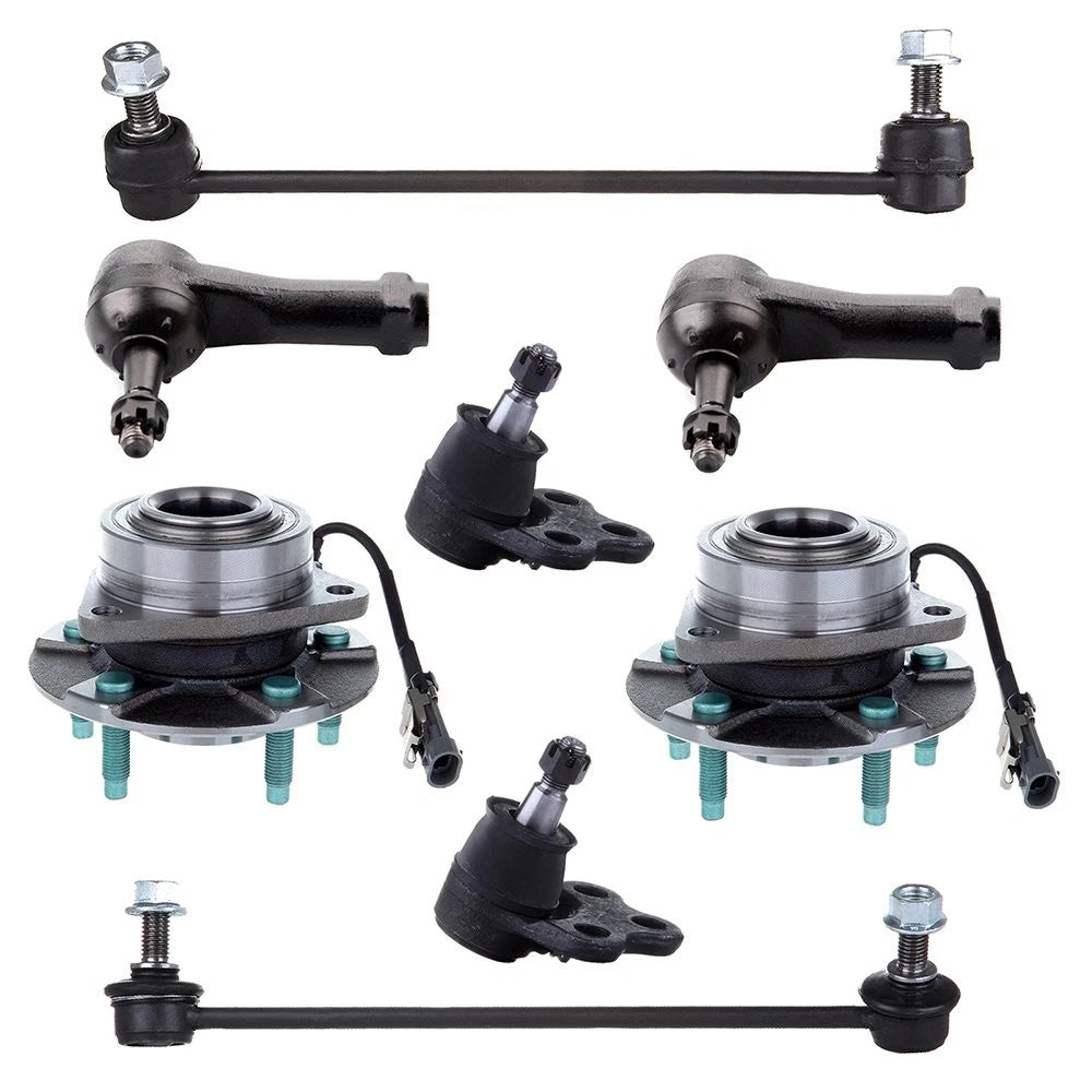 Front Wheel Bearing Hub Tie Rod Ends Sway Bar Ball Joint for Saturn Vue (2002–2007)