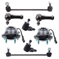 Front Wheel Bearing Hub Tie Rod Ends Sway Bar Ball Joint for Saturn Vue (2002–2007)