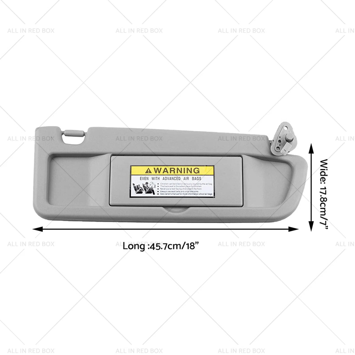 Right Driver Side Sun Visor & Mounting Screws for Honda Civic (2006–2012)