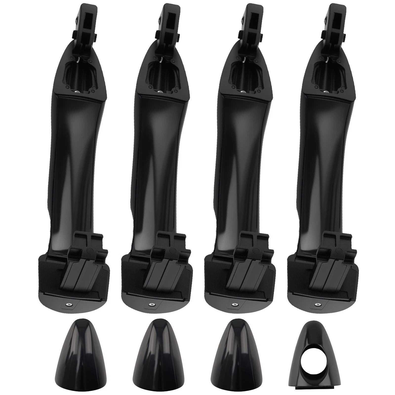 Set of 4 Black Exterior Door Handles for Kia Forte Cerato (2014–2018) 82652-A7030