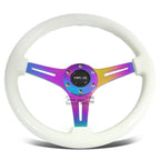 NRG 350MM Classic Racing Steering Wheel for Universal Fit (Glow-in-the-Dark)