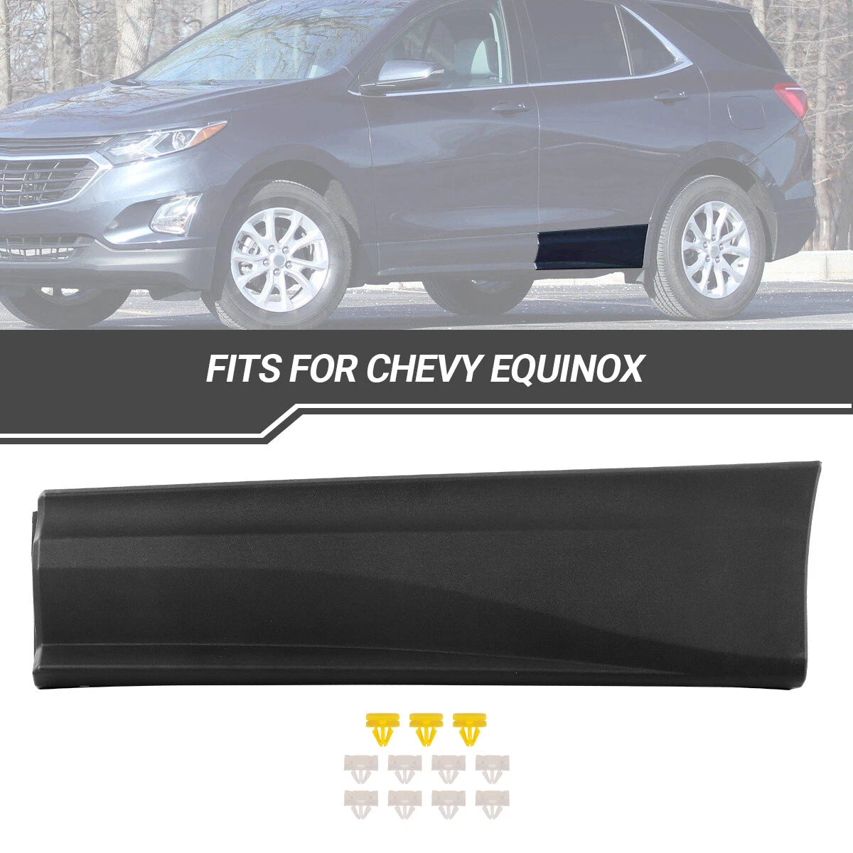 Rear Left Door Lower Molding Trim for Chevy Equinox (2018–2020)