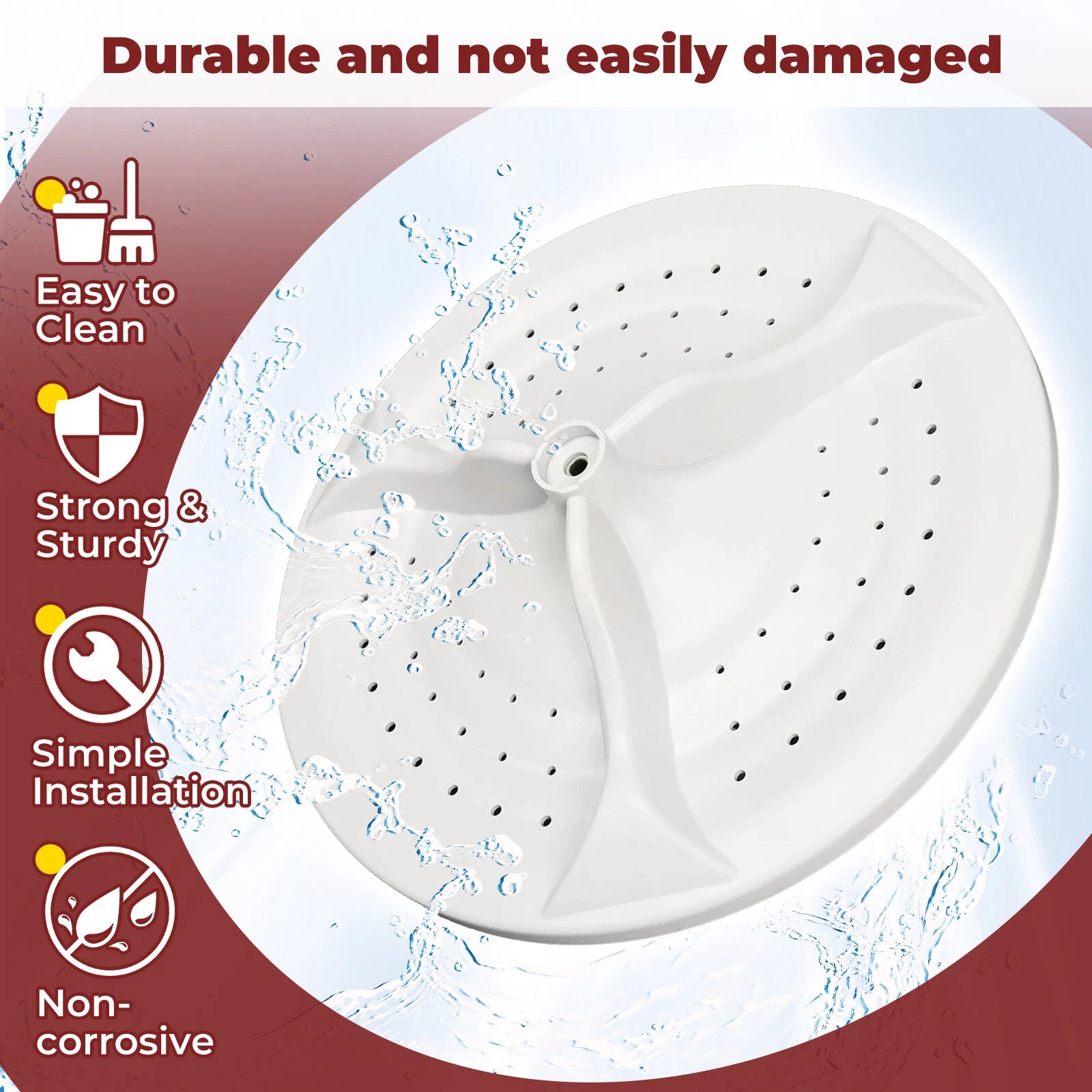 Washer Wash Plate for Whirlpool Washer (W10752283)