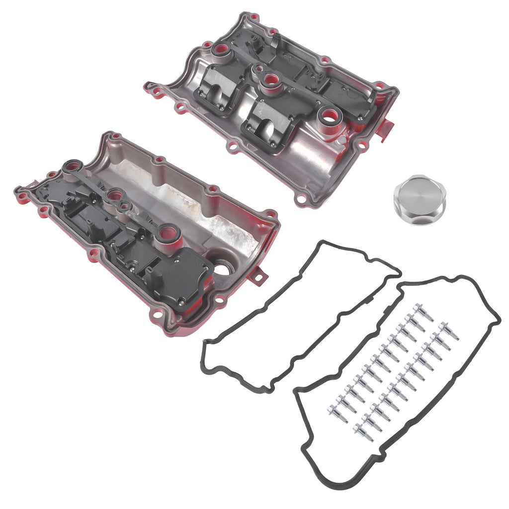 2X Aluminum Valve Cover for Nissan 370Z (2009–2020) Infiniti FX37 QX70