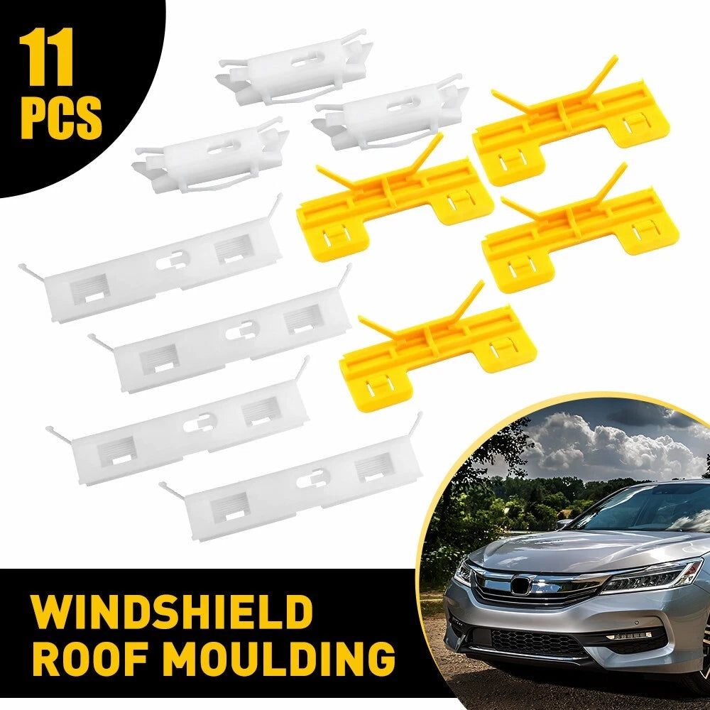 Set of 11 Windshield Moulding Clips for Acura TL TSX (2004–2009)