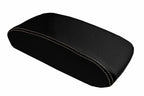 Console Lid Cover for Jeep Grand Cherokee (2011–2019) Carbon Fiber Beige Stitch
