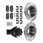 Rear Brake Rotors & Ceramic Pads Kit for Toyota Avalon (2008–2012) Camry (2007–2011)